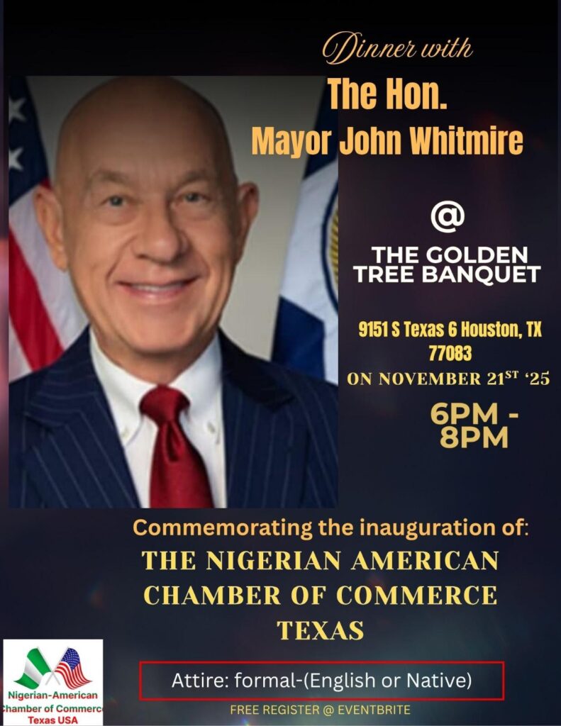 Nigerian American Chamber of Commerce Texas, Inauguration